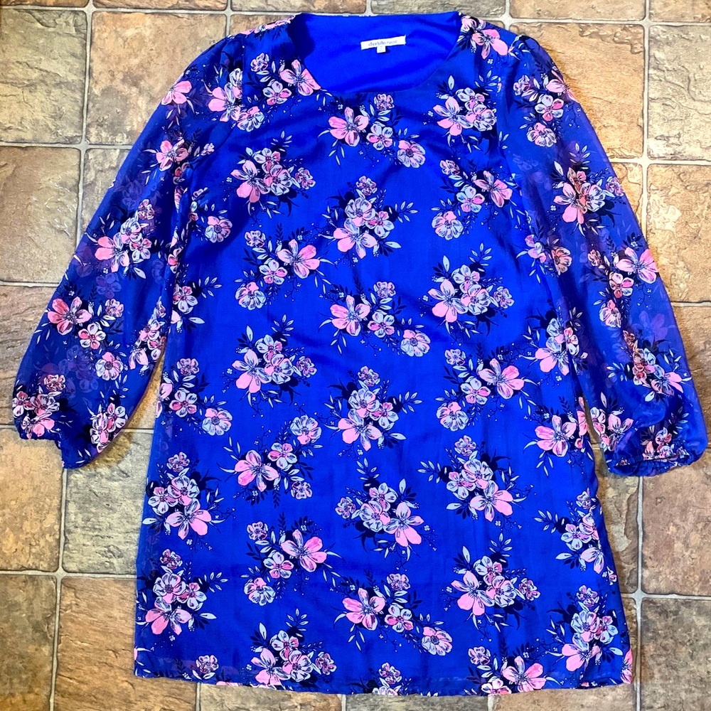 Charlotte Russe long sleeve floral dress